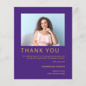 Budget Foto 2022 Afstuderen Paars Dank u wel (Voorkant)