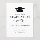 Budget Foto 2023 Graduation Party Black White Flyer (Voorkant)