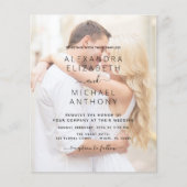 Budget Foto Afbeelding Wedding Invitations (Voorkant)