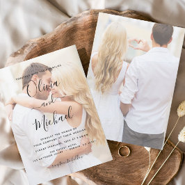 Budget Foto Afbeelding Wedding Invitations