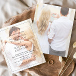 Budget Foto Afbeelding Wedding Invitations<br><div class="desc">De Transparantie van de begroting die douane en gepersonaliseerde foto op de voor en rug van elegante en moderne Invitaties van de Weddenschap behandelt - omvat mooie en elegante manuscripttypografie voor de speciale dag van de Wedding.</div>