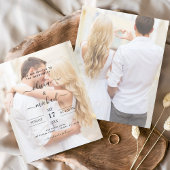 Budget Foto Afbeelding Wedding Invitations Flyer