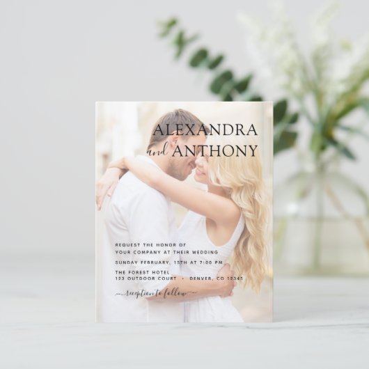 Budget Foto Afbeelding Wedding Romantic Elegant (Staand voorkant)