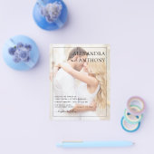 Budget Foto Afbeelding Wedding Romantic Elegant Flyer (Enkel)