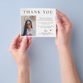 Budget foto afstudeer dank je wel flyer (Hand)