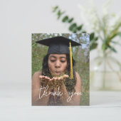 Budget Foto Afstudeerhoed Verticaal W Dank U (Staand voorkant)