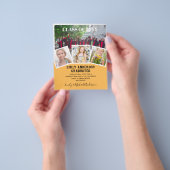 BUDGET Foto AFSTUDEERUITNODIGING Aankondiging Dank Flyer (Hand)