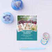 BUDGET Foto AFSTUDEERUITNODIGING Aankondiging Dank Flyer (Enkel)