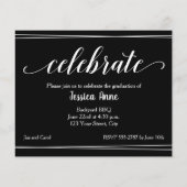 Budget Foto Afstuderen feestelijke uitnodigingen (Achterkant)