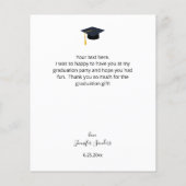 Budget Foto Afstuderen Pet Calligrafie Dank u (Achterkant)