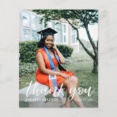 Budget Foto Afstuderen Pet Calligrafie Dank u (Voorkant)