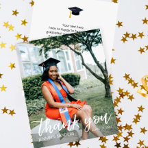 Budget Foto Afstuderen Pet Calligrafie Dank u