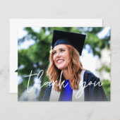 Budget Foto Afstuderen Pet White Hartelijk dank (Voorkant / Achterkant)