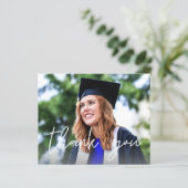 Budget Foto Afstuderen Pet White Hartelijk dank (Staand voorkant)