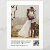 Budget foto alles in één bruiloft uitnodiging (Achterkant)