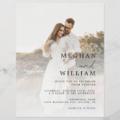 Budget foto alles in één bruiloft uitnodiging (Voorkant)