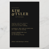 Budget foto alles in één QR RSVP bruiloft Uitnodig Flyer (Voorkant)