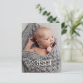 Budget Foto Baby - Aankondiging (Staand voorkant)