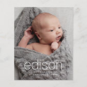 Budget Foto Baby - Aankondiging (Voorkant)