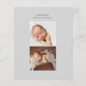Budget Foto Baby Geboorteaankondiging (Achterkant)