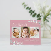 Budget Foto Baby Hartelijk dank | Roze eucalyptus (Staand voorkant)