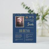 BUDGET Foto Bar Mitzvah Aangepaste Achtergrond Kle (Staand voorkant)