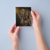 Budget foto bedekking goudbruiloft flyer (Hand)