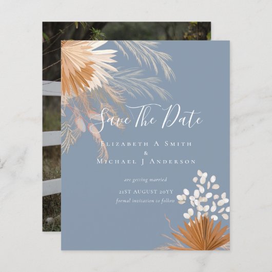 BUDGET Foto Bespaar Data PAMPAS Gras Terracotta (Voorkant / Achterkant)