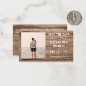 BUDGET Foto Bespaar Data Rustieke Houten Notitie A Notitiekaartje (Voorkant / Achterkant in situ)