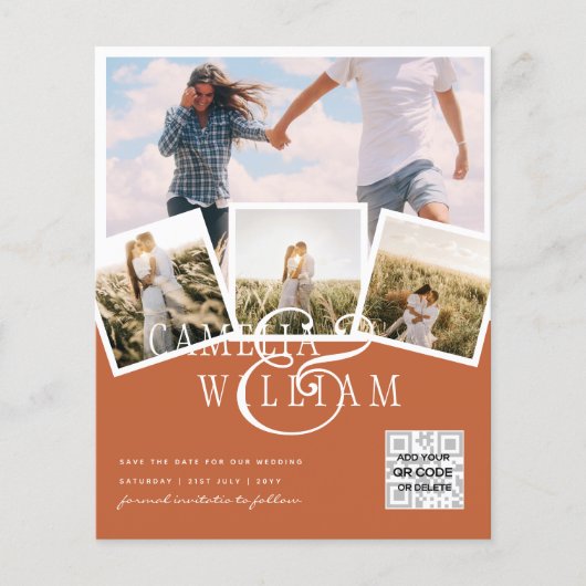 BUDGET FOTO Bespaar data UITNODIGINGEN - Gemengde  Flyer (Voorkant)