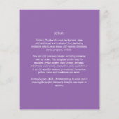 BUDGET FOTO Bespaar op datumkaarten UITNODIGINGEN  Flyer (Achterkant)