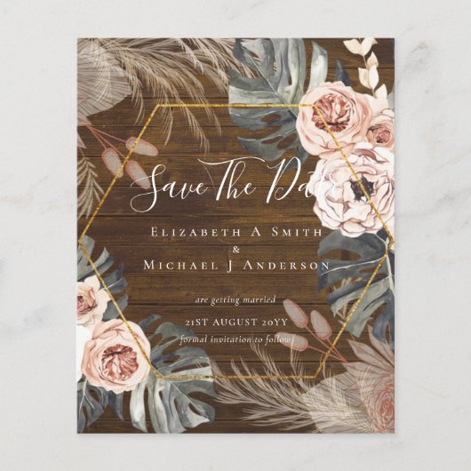 BUDGET Foto bewaardata PAMPAS Coral Tropical Flyer (Voorkant)