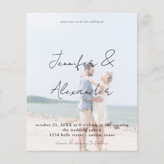 Budget Foto Big Names Vertical Photo Weddenschap V Flyer (Voorkant)