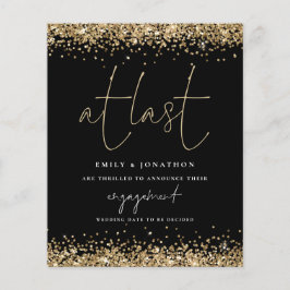 Budget Foto bij laatste Gold Glitter Verloving