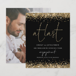 Budget Foto bij laatste Gold Glitter Verloving