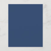 Budget Foto Blauwe Script Afstudeeruitnodiging (Achterkant)
