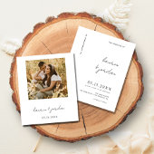 Budget foto Boho moderne bruiloft uitnodiging