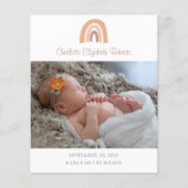 Budget Foto Boho Rainbow Birth koninklijke koninkl (Voorkant)