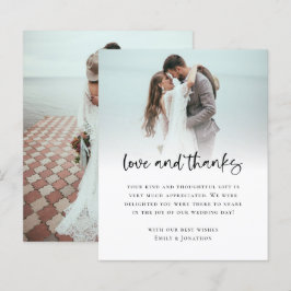 Budget Foto Bold Script Weddenschap Bedankt