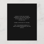 Budget Foto Boog Script Zwart Save the Date (Achterkant)