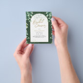 Budget Foto Bruidsfeest Uitnodiging Rustieke Blad Flyer (Hand)