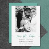 Budget Foto Bruiloft Aqua Save The Date