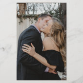 Budget foto bruiloft maaltijdopties RSVP sjabloon Flyer (Achterkant)