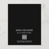 Budget Foto Bruiloft Save The Date (Achterkant)