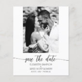 Budget Foto Bruiloft Save The Date (Voorkant)