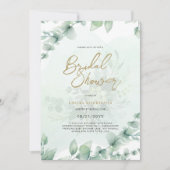 Budget Foto Bruiloft Uitnodiging Landelijke Blad (Voorkant)