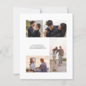 Budget Foto Bruin Goud Agaat Save the Date (Achterkant)