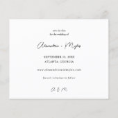 Budget Foto & Calligrafie 4 MOD Save the Date Flyer (Achterkant)