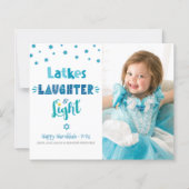 Budget foto Chanoeka Latkes lachlicht Kaart (Voorkant)