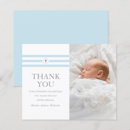Budget Foto Christening Baptisme Hartelijk dank (Voorkant / Achterkant)
